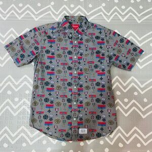 Rare Vintage supreme Hawaiian shirt logo